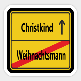 Weihnachtsmann? Christkind! Sticker